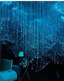0.75MM 8858ft(2700m) Diameter 0.03in Sparking Sparkle Fiber Roll Sensory Side Waterfall Curtain Lighting