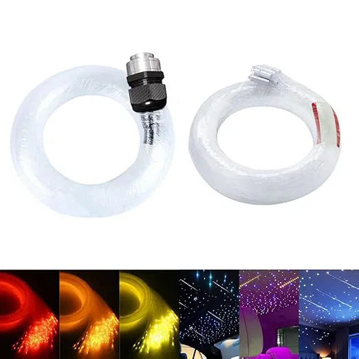Shooting Star Ceiling Light Kit 16W RGBW APP + Remote Control Fibre Optic Light With 450+100 pcs (550 pieces) 0.75 mm 3M Fibers + 28-Key RF Remote Control, for Decoration in Ceiling-Optic Fiber Light Kit-Lighting Hub-Lighting Hub