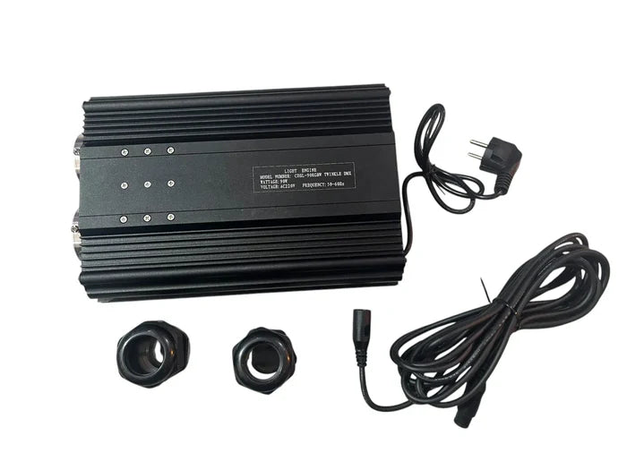 45W*2 (90W) DMX-512 RGBW Dual-ports Fiber Optic Car Starry Sky Ceiling LED Light Engine Driver Controlled by phone APP and Remote Control