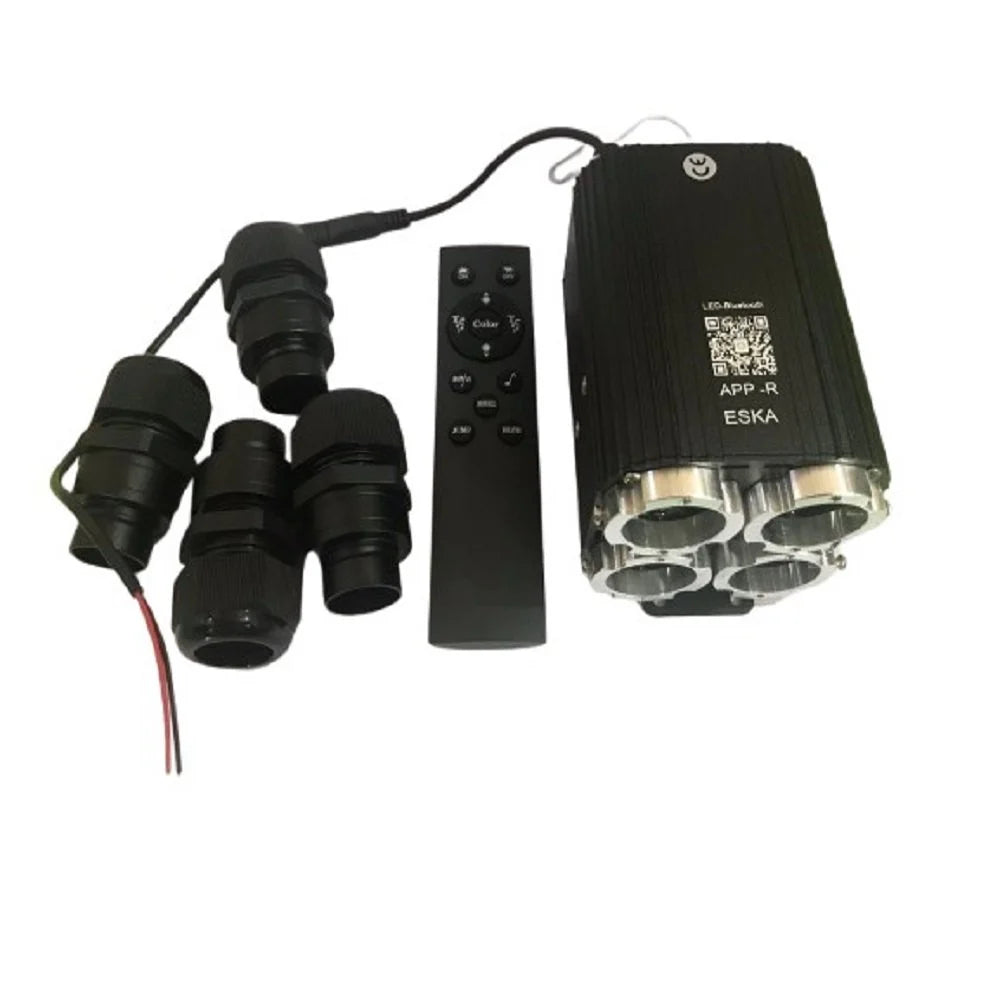 40W 4 Heads Fiber Projector for Home,car,cinema,theater Ceiling Star Twinkle Engine With RF APP Control-light engine-Lighting Hub-Lighting Hub