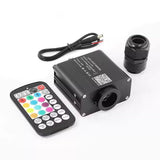 16WApp+ Remote Twinkle Fiber Optic Light Kit 9.8ft/3m 0.5MM-250Pcs, 0.75MM-300Pcs, 1MM-30Pcs, 1.5MM-20Pcs for Car Starlight and Home(600Pcs/3Meter)
