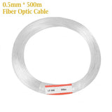 End Glow PMMA Fiber Optic Cable, 0.5MM, 500M Roll, for Star Sky Ceiling LED Light, Car and Home Use