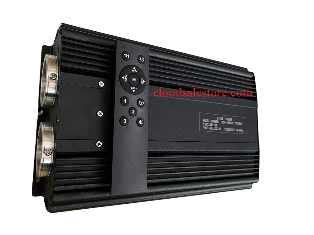 90W RGBW Dual-ports Optic Starry Sky Ceiling Light Engine Control by Ph APP & Remote Control