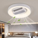 Bladeless Ceiling Fan with All Copper DC Motor Remote Control Offline Voice for Living Room Bedroom