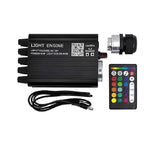 Shooting Star Ceiling Light Kit, 16W RGBW APP + Remote Control Fibre Optic Light, with 450+100pcs (550Pieces) 0.75mm 3M Fibres+28key RF Remoter Control, for Decoration in Ceiling