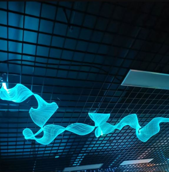 LED Fiber Optic Mesh Ceiling & Wall Light Kits For Party Decoration (3meter mesh + remote)