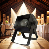 Mini 60W COB LED Par Light DMX512 Stage Light, Cool/Warm White, Party & Wedding Lighting