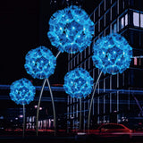 LED RGB dandelion lamp outdoor waterproof IP65 optical fiber lamp garden decorative lamp