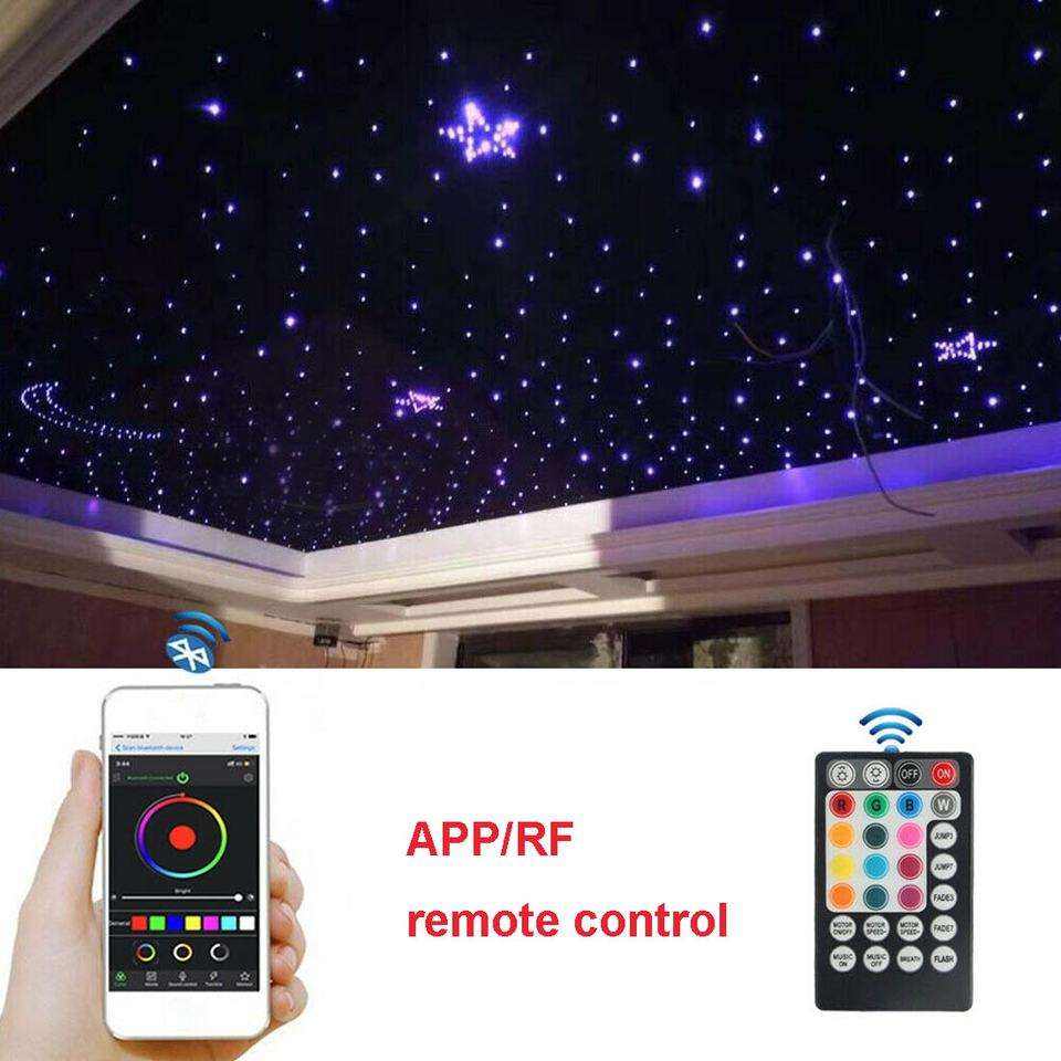 16W RGBW Fiber Optic Starry Sky Ceiling Decoration Twinkle Fiber Optic Light with Touch and APP Control Car or Home Use(Fiber not including)-light engine-Lighting Hub-Lighting Hub