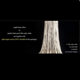 0.75MM 8858ft(2700m) Diameter 0.03in Sparking Sparkle Fiber Roll Sensory Side Waterfall Curtain Lighting