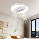 Bladeless Ceiling Fan with All Copper DC Motor Remote Control Offline Voice for Living Room Bedroom
