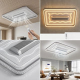 Decorative Ceiling Light Frame Crystal Border False Ceiling LED Panel Light For Living Room