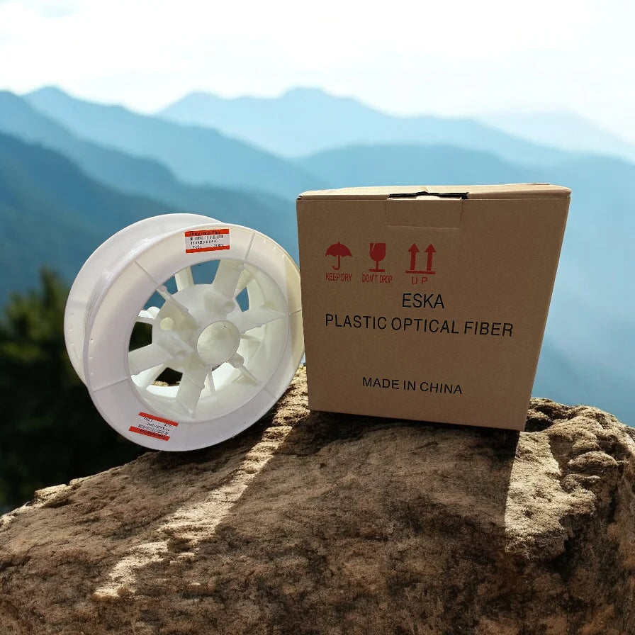 1MM 4921ft(1500m)/roll Diameter 0.04in(1.0mm) PMMA Plastic End Glow Optical Fiber Light Cable for LED Fiber Optic Star Ceiling Light lamp