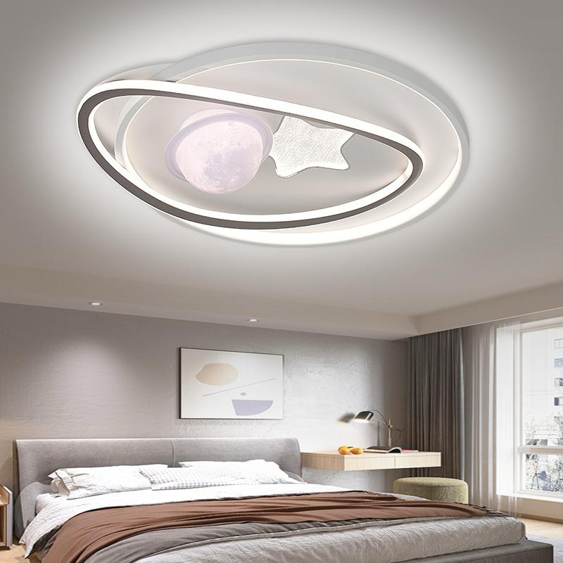 LED Ceiling Light  Acrylic Star/Ball Round Indoor Lamp Two-color Iron Base Lamp Surface Mounted for Bedroom Hotel Office