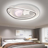 LED Ceiling Light  Acrylic Star/Ball Round Indoor Lamp Two-color Iron Base Lamp Surface Mounted for Bedroom Hotel Office